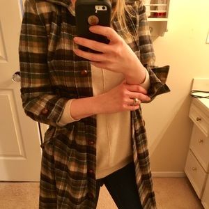 Diane Von Furstenberg plaid dress/coat